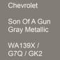 Preview: Chevrolet, Son Of A Gun Gray Metallic, WA139X / G7Q / GK2.